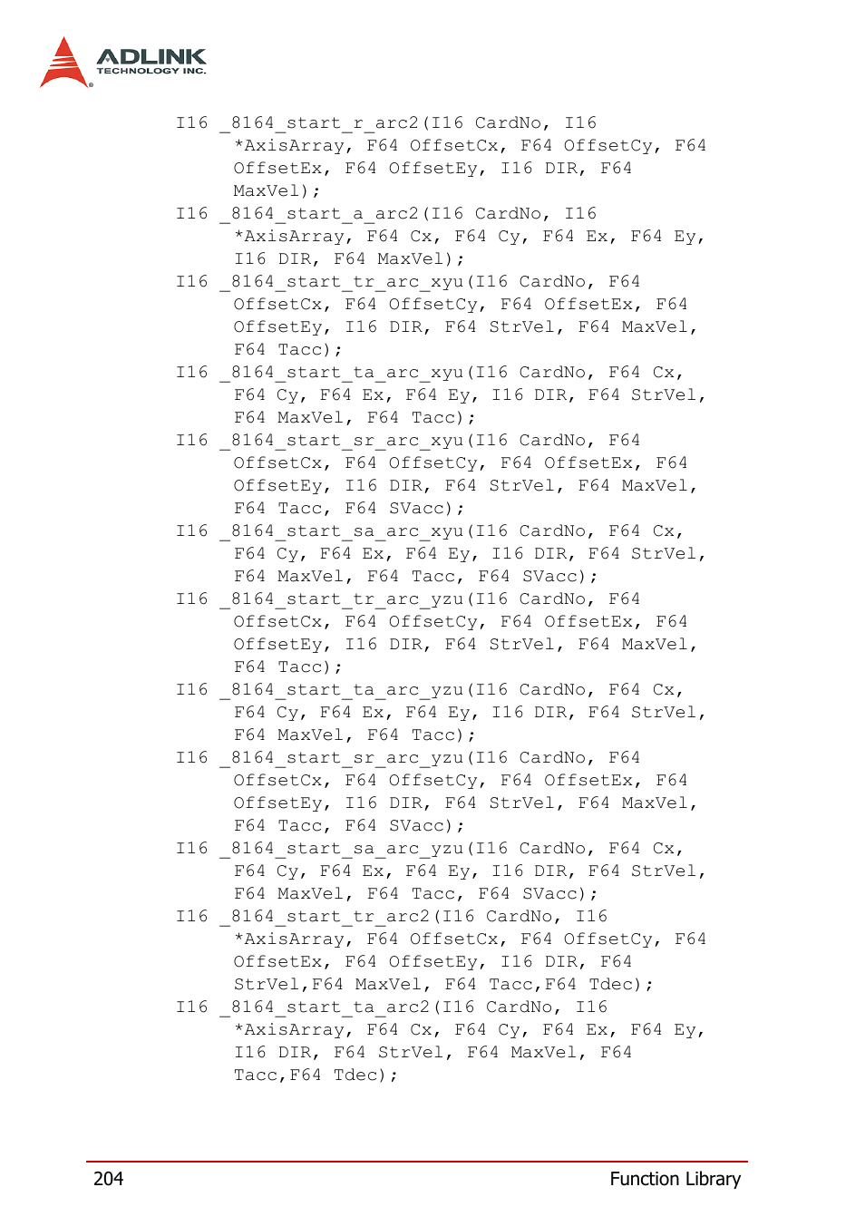 ADLINK PCI-8164 User Manual | Page 216 / 310