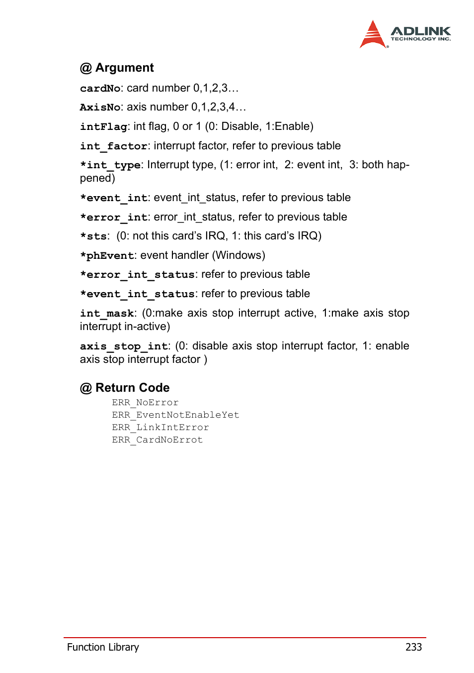 ADLINK PCI-8164 User Manual | Page 245 / 310