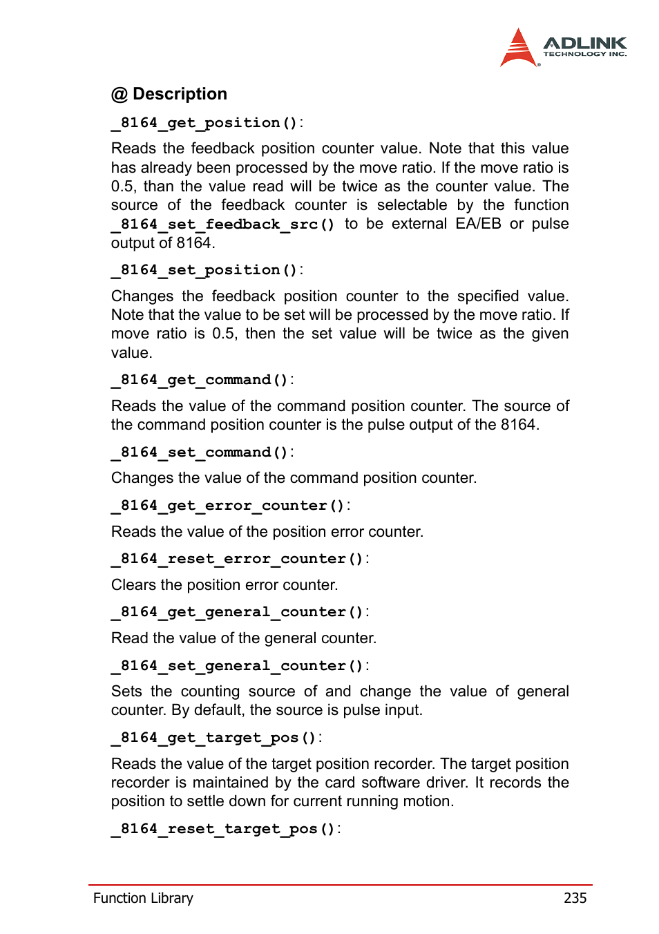 ADLINK PCI-8164 User Manual | Page 247 / 310