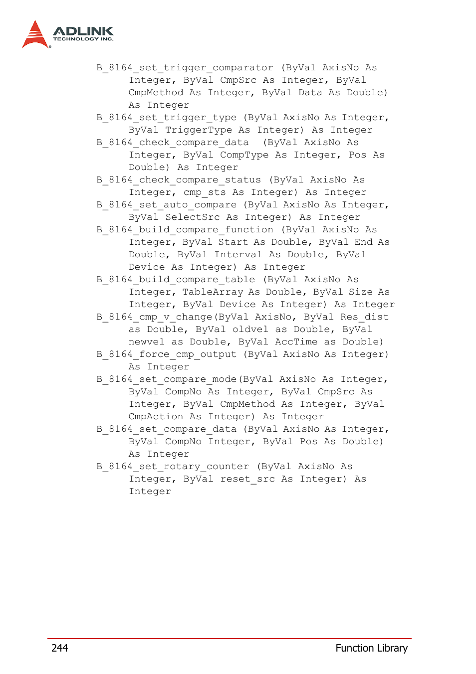 ADLINK PCI-8164 User Manual | Page 256 / 310