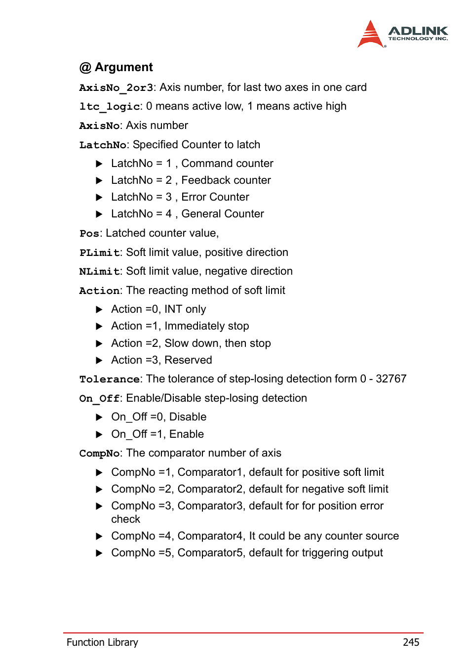 ADLINK PCI-8164 User Manual | Page 257 / 310