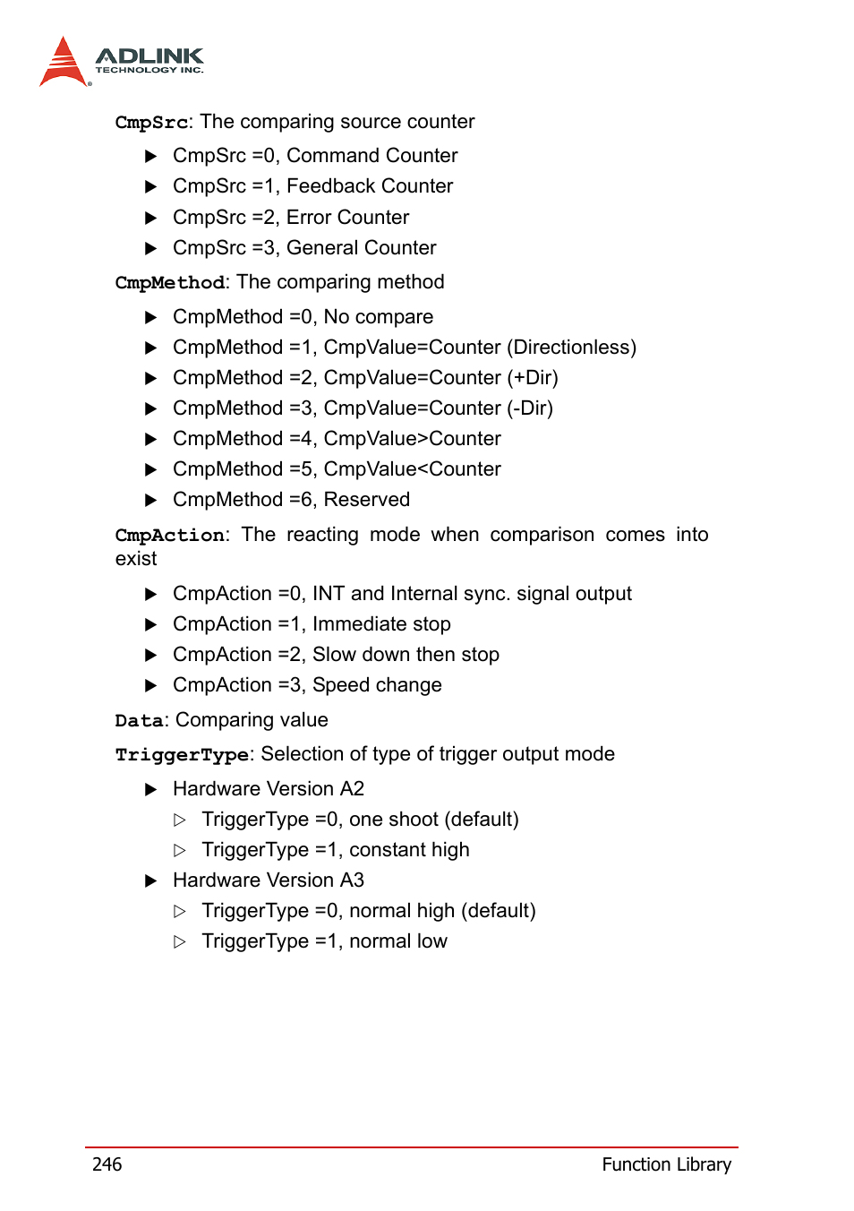 ADLINK PCI-8164 User Manual | Page 258 / 310