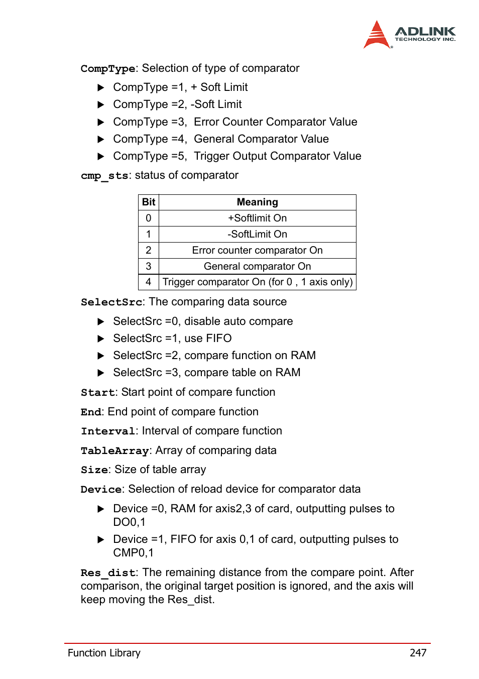ADLINK PCI-8164 User Manual | Page 259 / 310