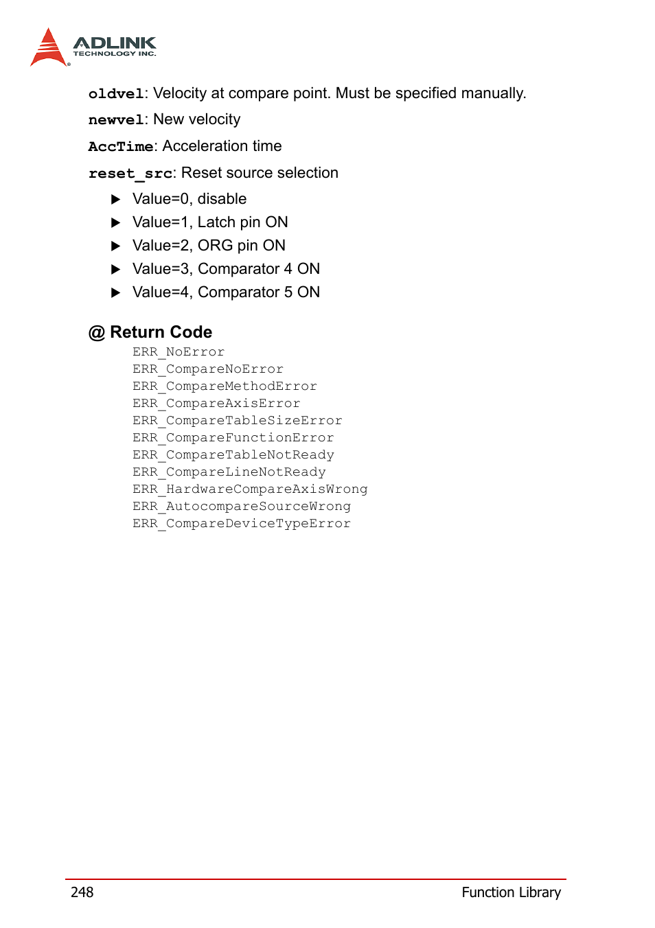 ADLINK PCI-8164 User Manual | Page 260 / 310