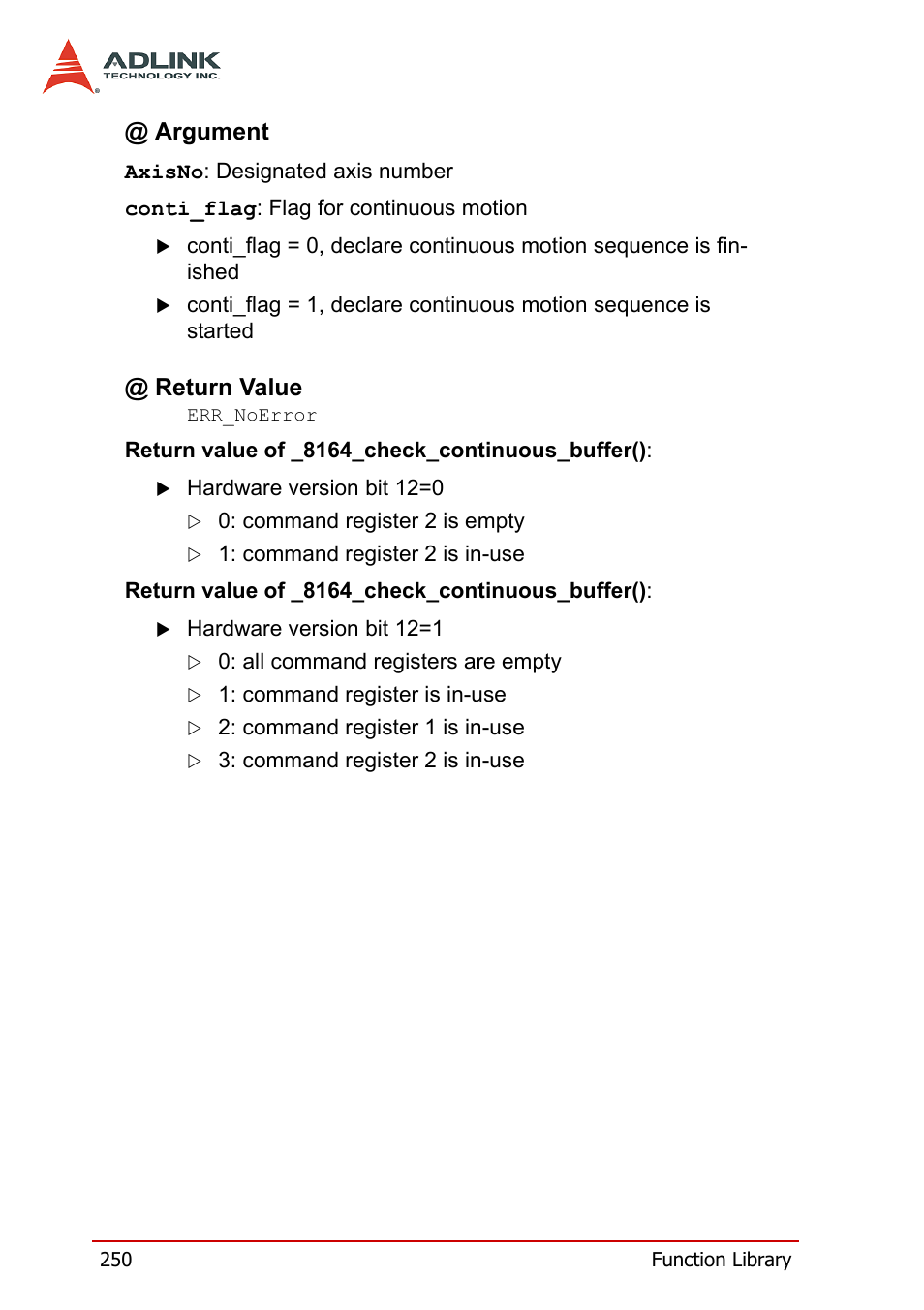 ADLINK PCI-8164 User Manual | Page 262 / 310