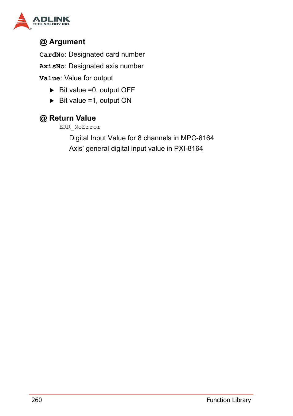ADLINK PCI-8164 User Manual | Page 272 / 310