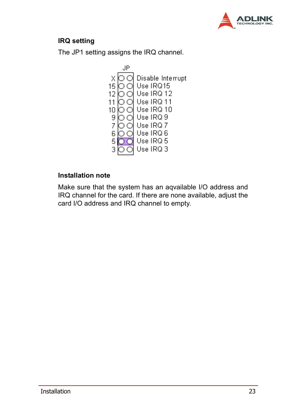 ADLINK PCI-8164 User Manual | Page 35 / 310