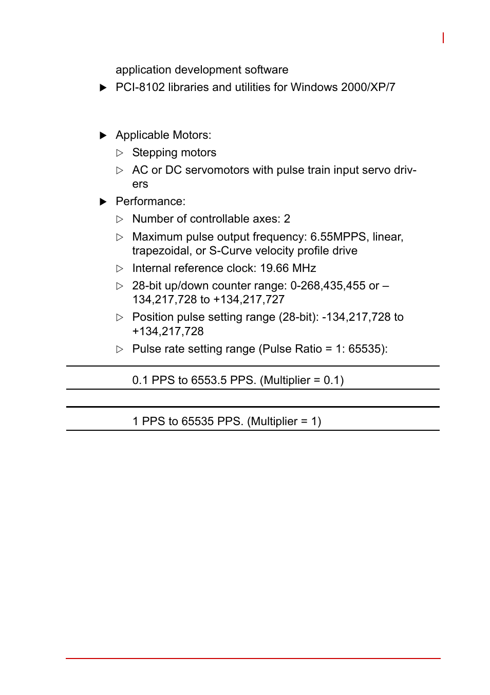 2 specifications, Specifications | ADLINK PCI-8102 User Manual | Page 16 / 211
