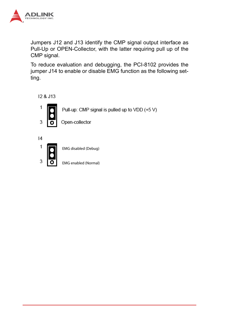 9 cmp & emg interface settings, Cmp & emg interface settings | ADLINK PCI-8102 User Manual | Page 29 / 211