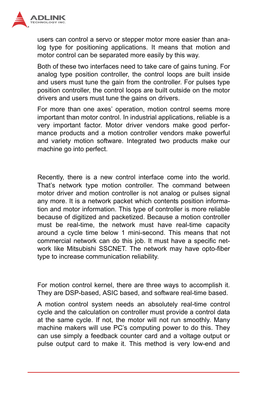 3 network type motion control interface, 4 software real-time motion control kernel | ADLINK PCI-8102 User Manual | Page 51 / 211