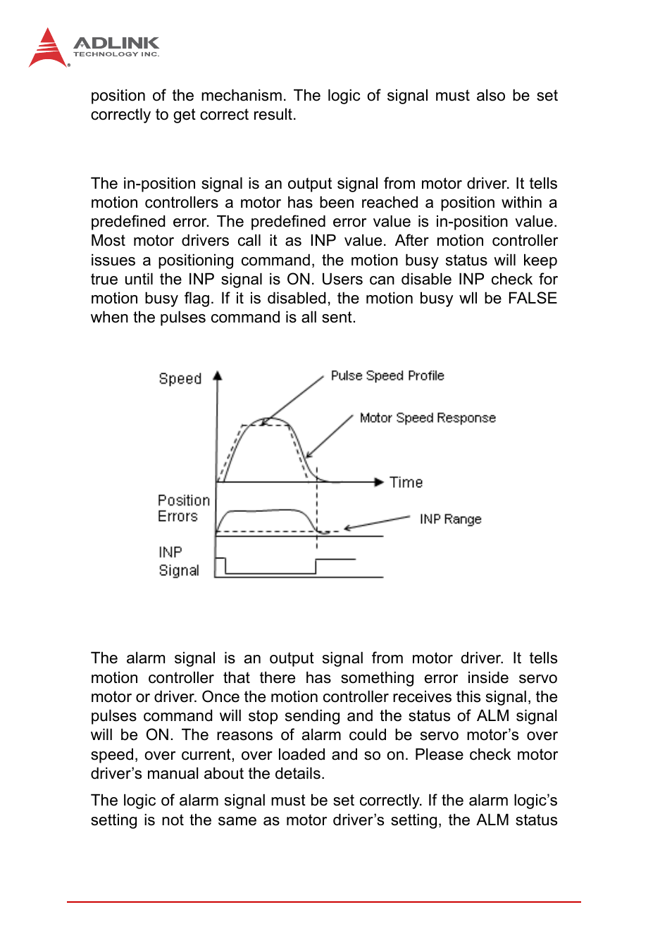 3 in position signal, 4 servo alarm signal, In position signal servo alarm signal | ADLINK PCI-8102 User Manual | Page 81 / 211