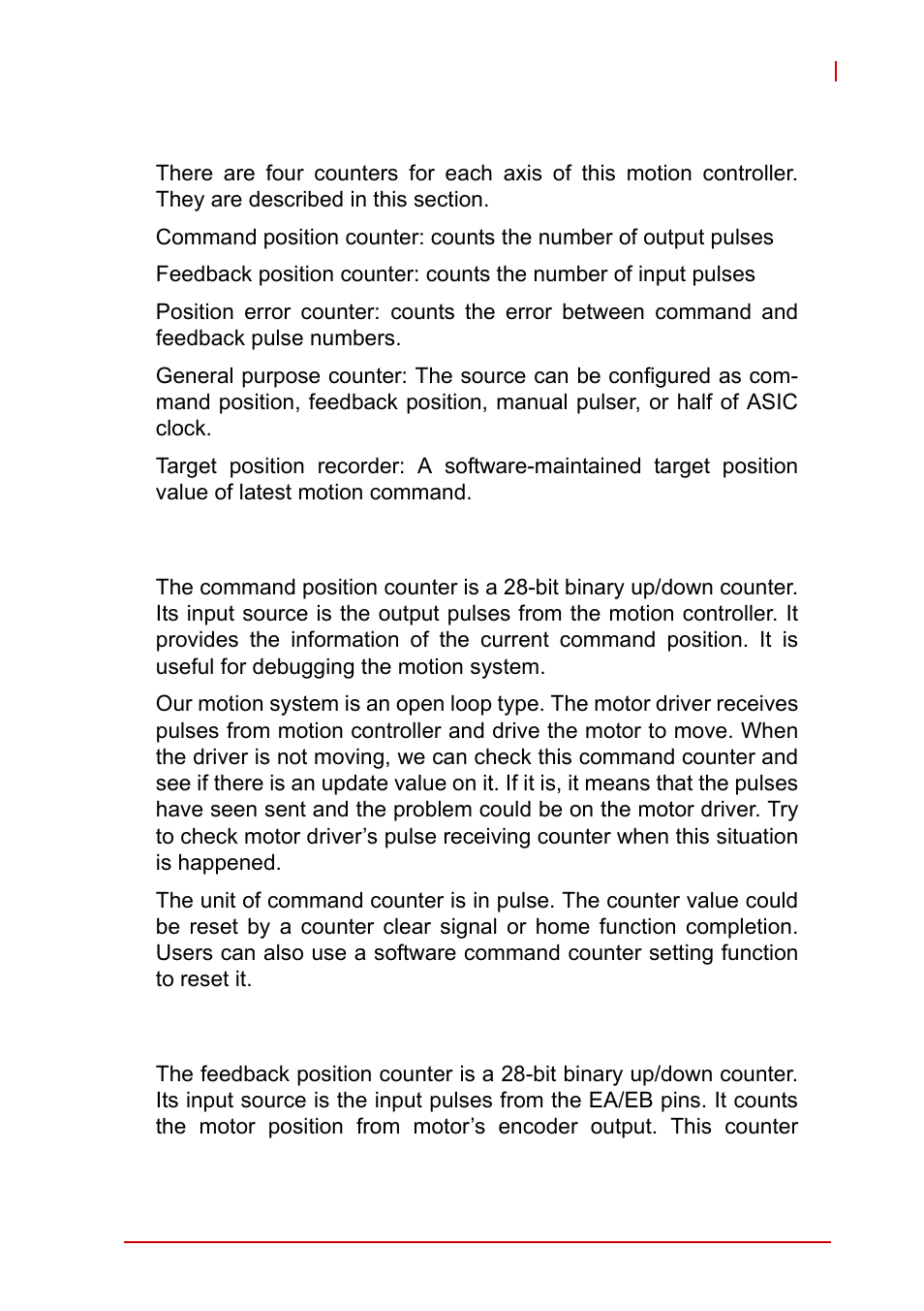 5 counters, 1 command position counter, 2 feedback position counter | Counters, Command position counter feedback position counter | ADLINK PCI-8102 User Manual | Page 86 / 211