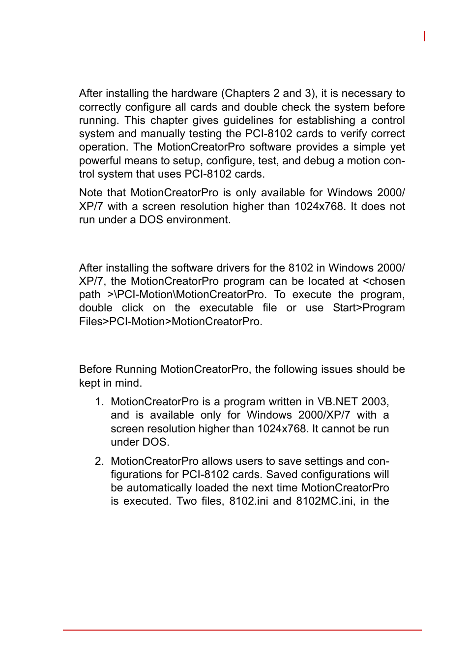 5 motioncreatorpro, 1 execute motioncreatorpro, 2 about motioncreatorpro | Execute motioncreatorpro, About motioncreatorpro, 5motioncreatorpro | ADLINK PCI-8102 User Manual | Page 96 / 211