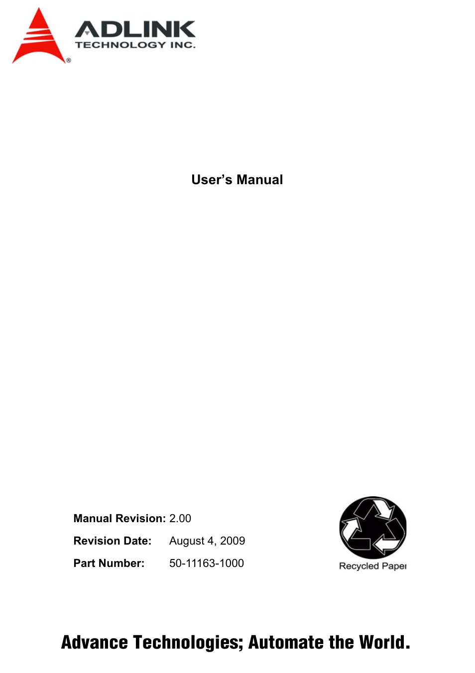 ADLINK PCI-7856 User Manual | 86 pages
