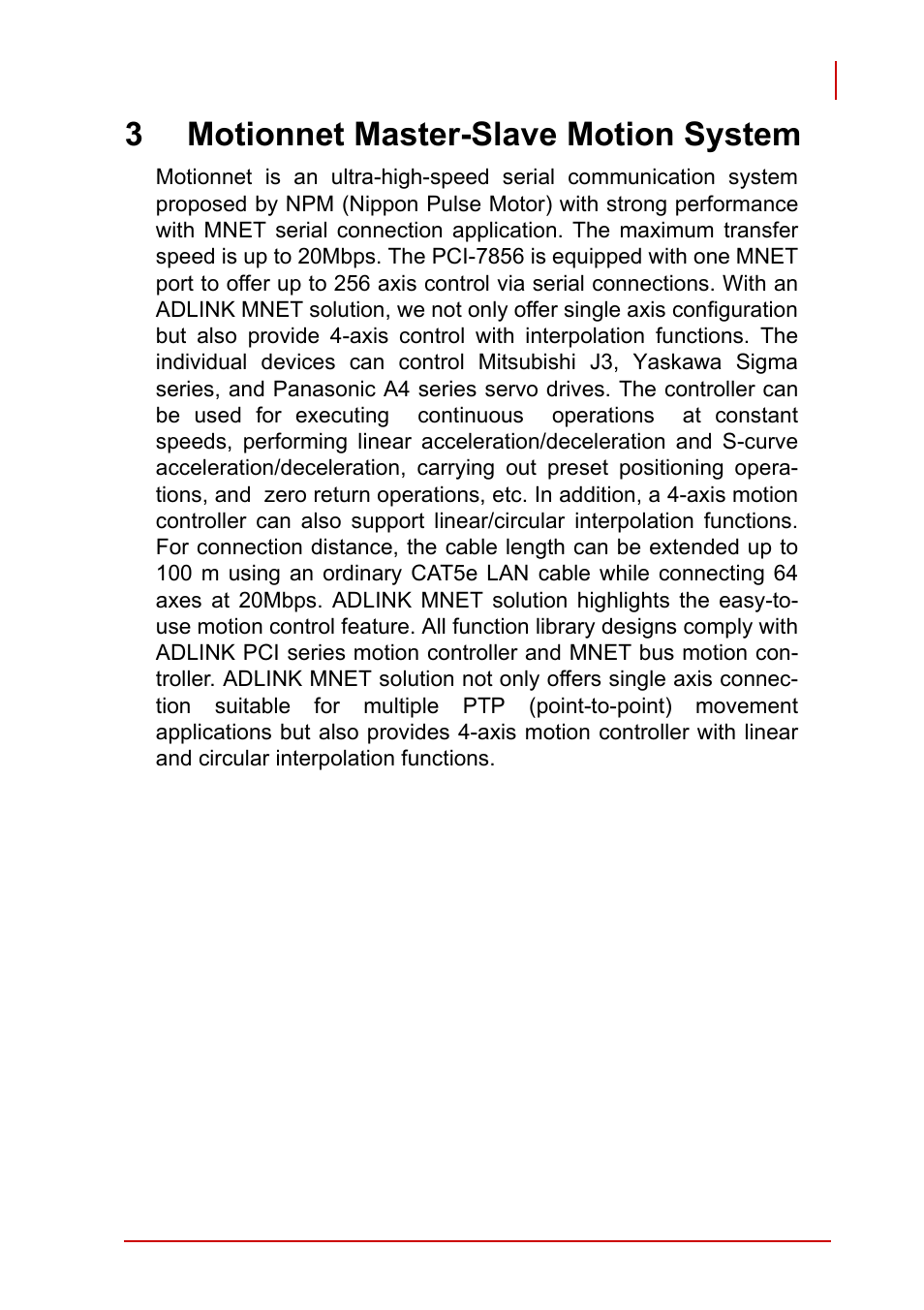 3 motionnet master-slave motion system, 3motionnet master-slave motion system | ADLINK PCI-7856 User Manual | Page 23 / 86