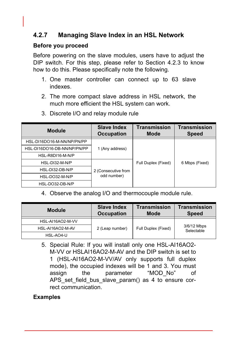 7 managing slave index in an hsl network | ADLINK PCI-7856 User Manual | Page 60 / 86