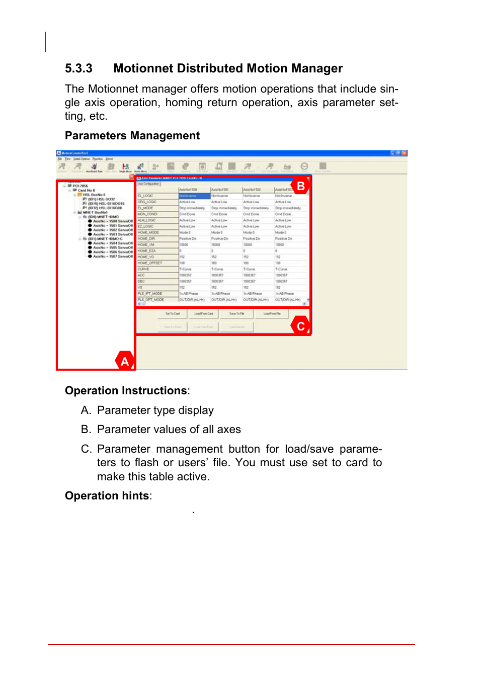3 motionnet distributed motion manager | ADLINK PCI-7856 User Manual | Page 72 / 86