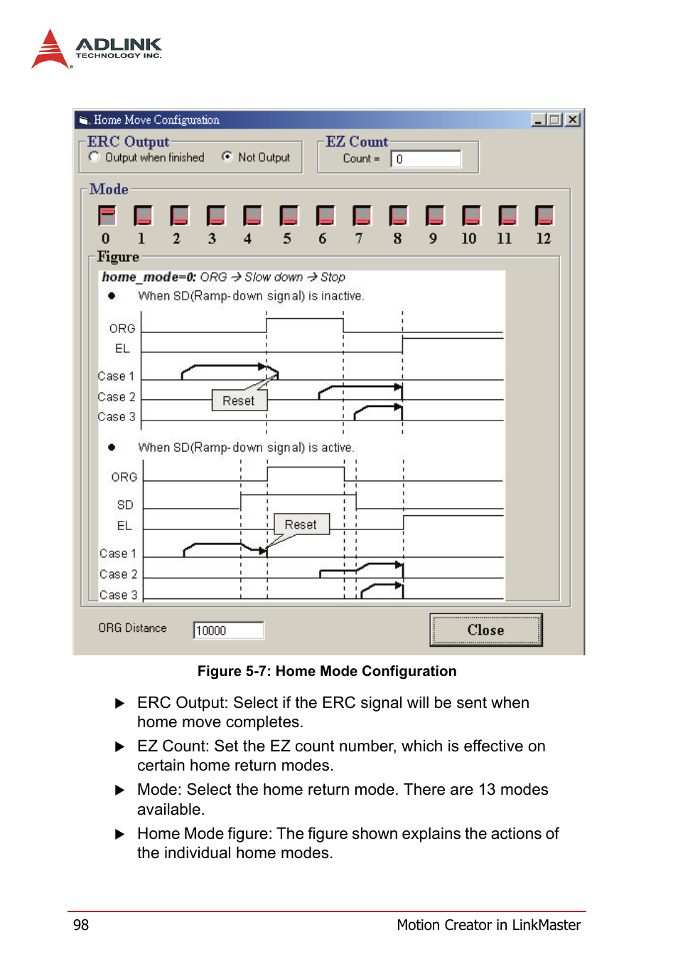 Figure 5-7: home mode configuration | ADLINK HSL-4XMO User Manual | Page 108 / 116