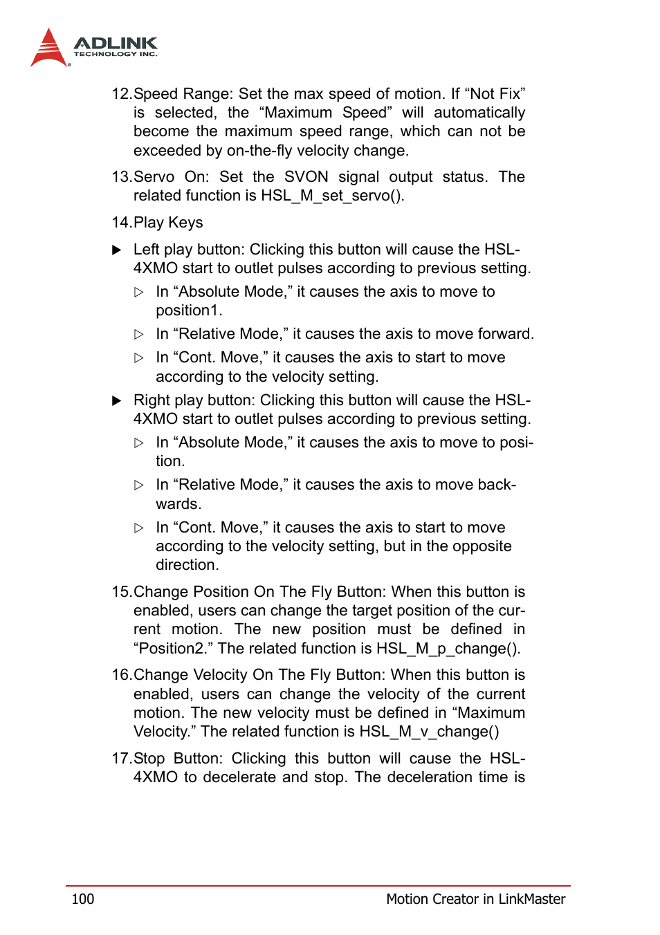 ADLINK HSL-4XMO User Manual | Page 110 / 116