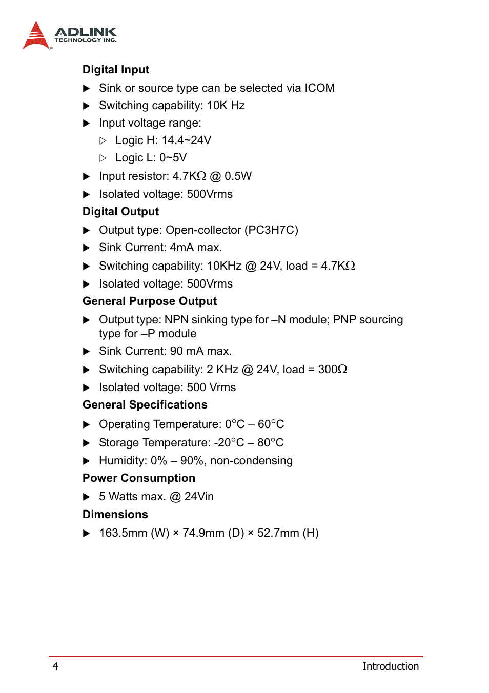 ADLINK HSL-4XMO User Manual | Page 14 / 116