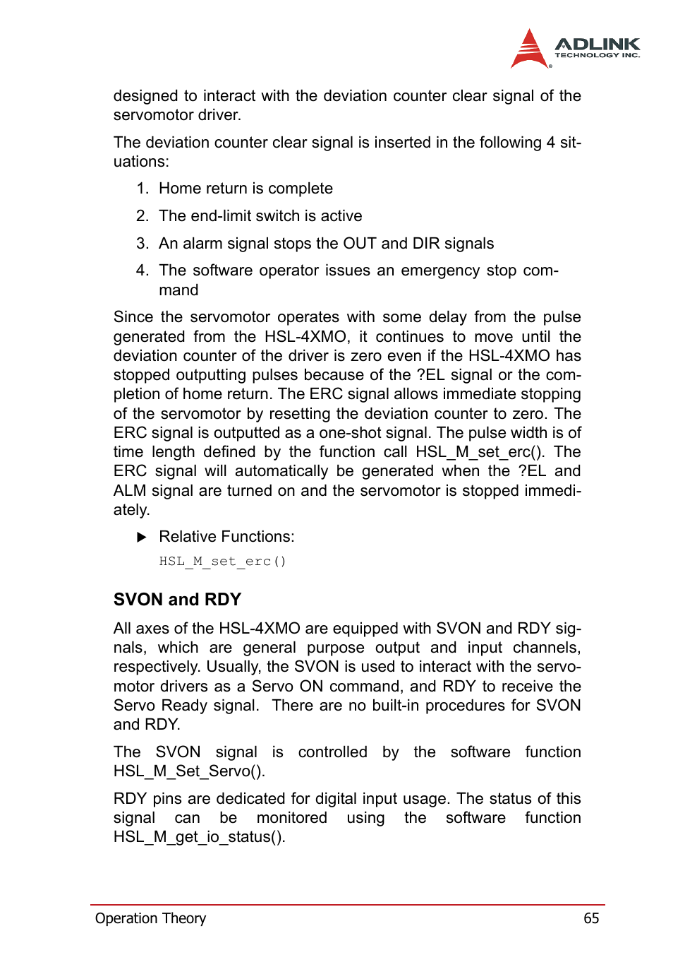 Svon and rdy | ADLINK HSL-4XMO User Manual | Page 75 / 116