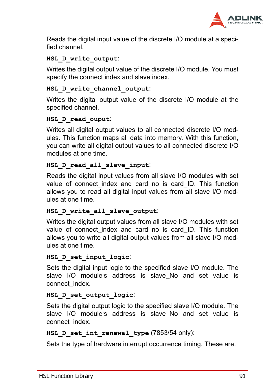 ADLINK HSL-DI16DO16-M-NN User Manual | Page 104 / 137