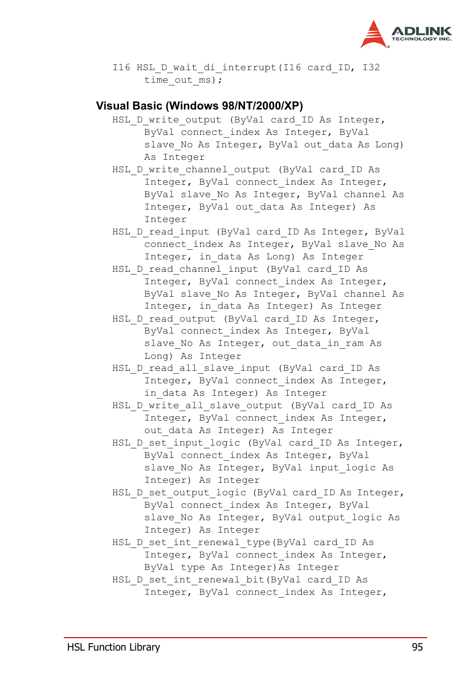 ADLINK HSL-DI32-M-N/HSL-DI32-M-P User Manual | Page 108 / 137