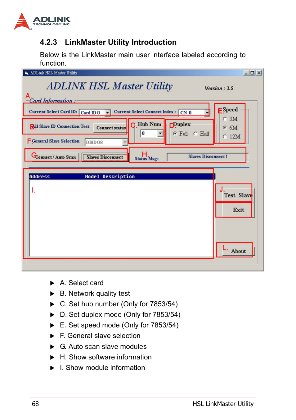 3 linkmaster utility introduction, Linkmaster utility introduction | ADLINK HSL-DI32-M-N/HSL-DI32-M-P User Manual | Page 81 / 137