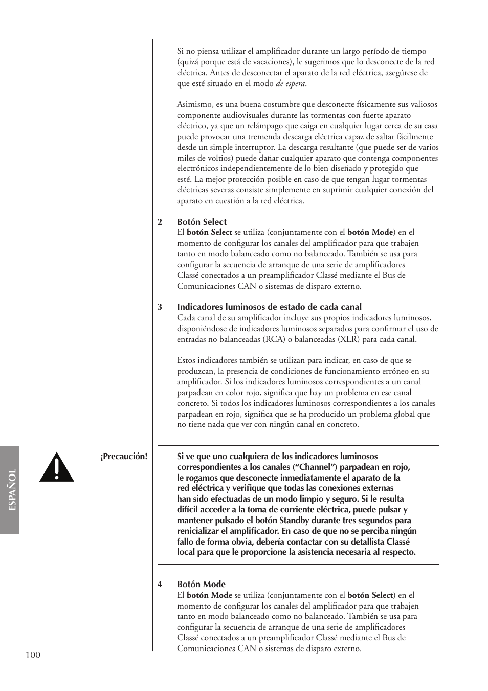 Classe Audio CA-3200 User Manual | Page 100 / 136