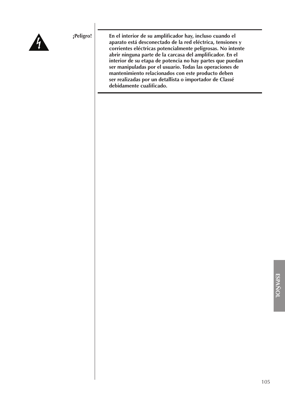 Classe Audio CA-3200 User Manual | Page 105 / 136