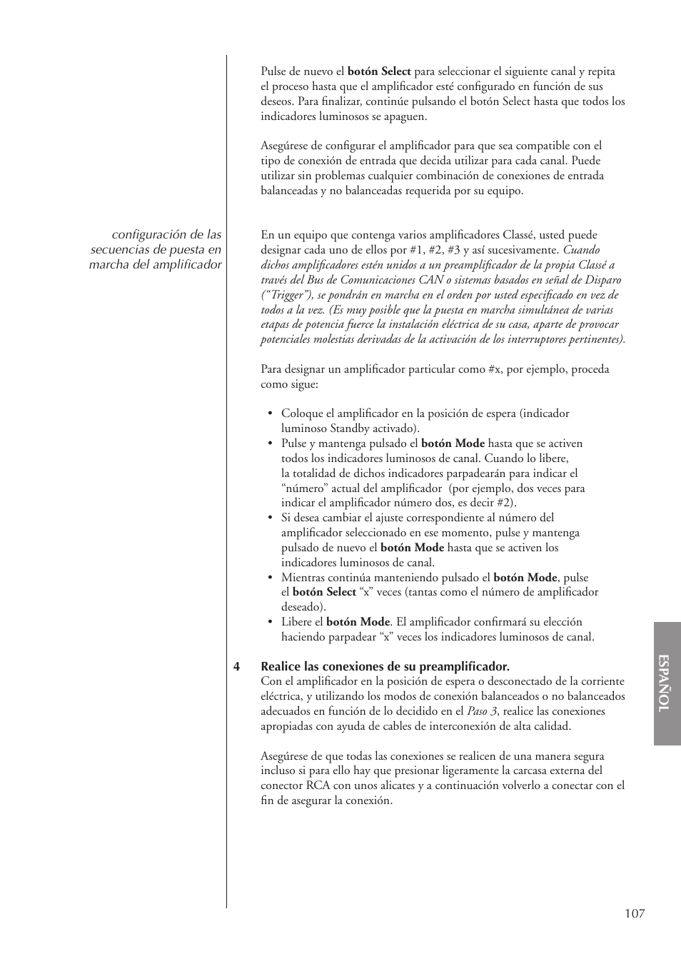 Classe Audio CA-3200 User Manual | Page 107 / 136