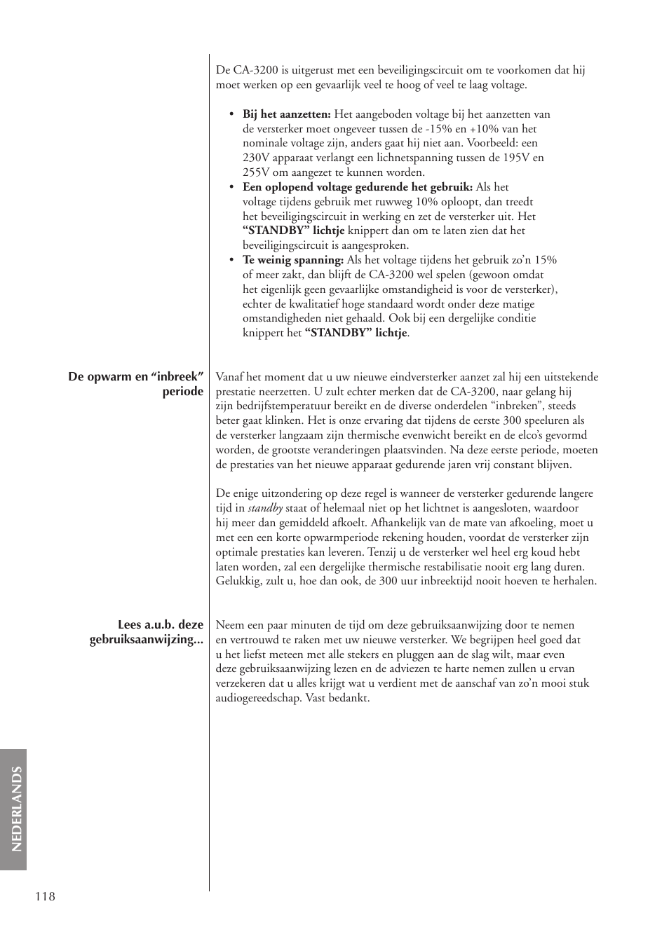 Classe Audio CA-3200 User Manual | Page 118 / 136