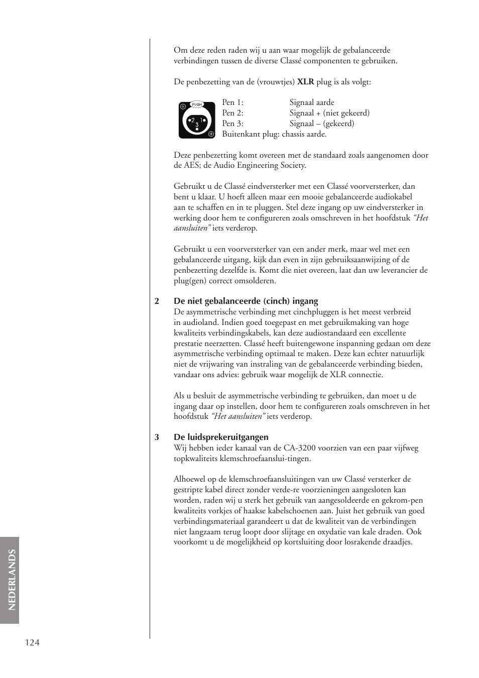 Classe Audio CA-3200 User Manual | Page 124 / 136