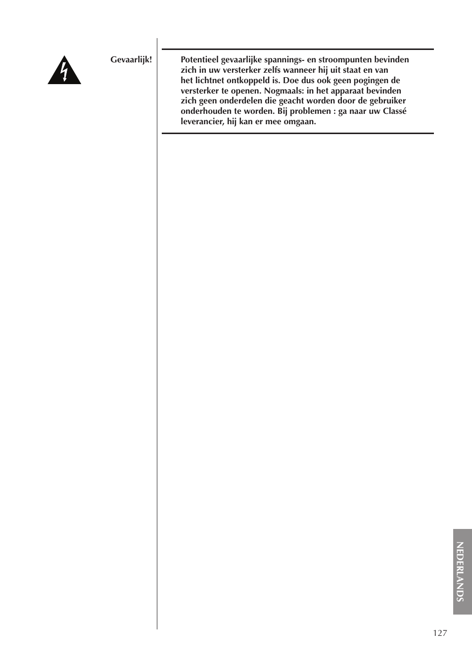 Classe Audio CA-3200 User Manual | Page 127 / 136
