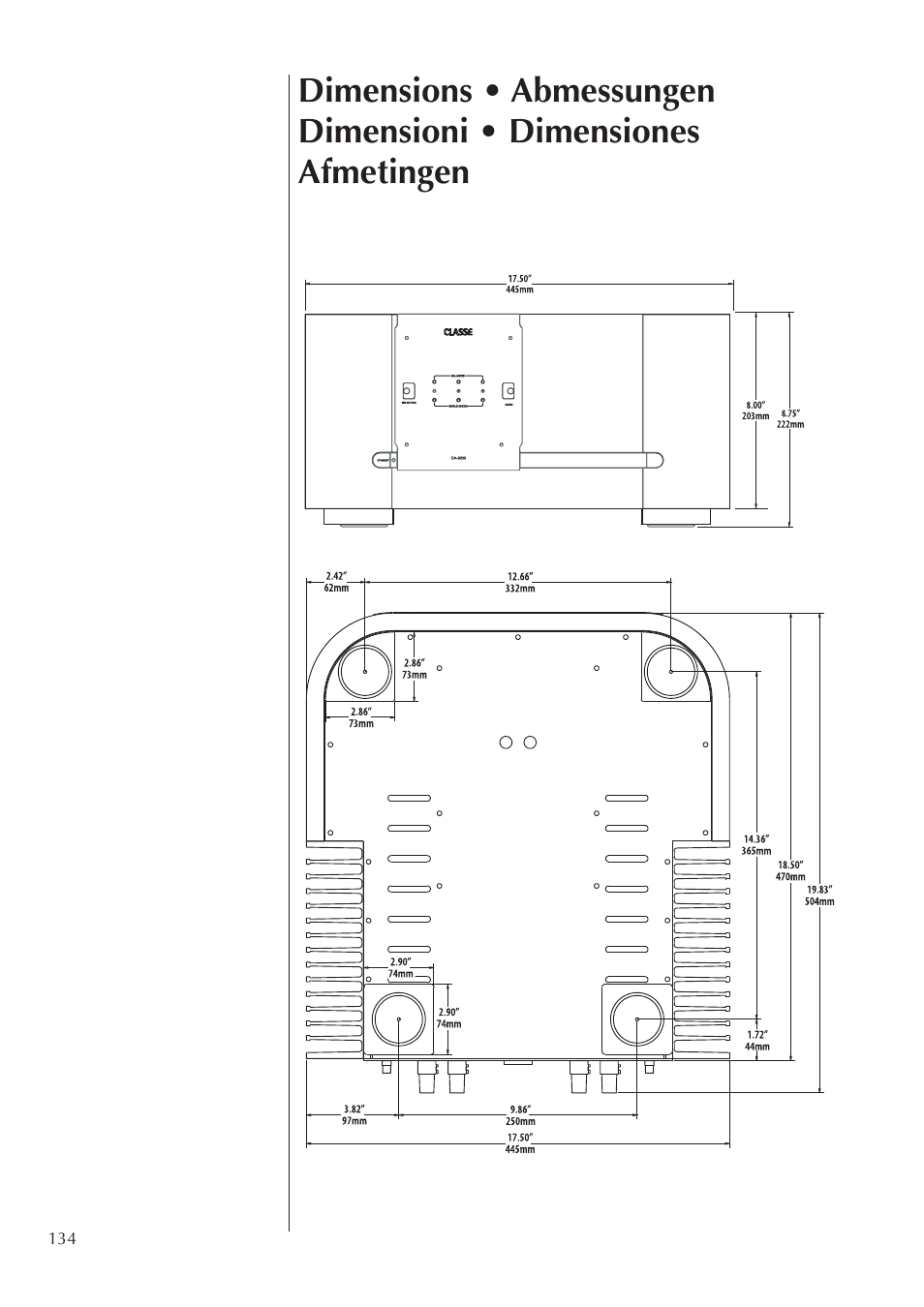 Classe Audio CA-3200 User Manual | Page 134 / 136