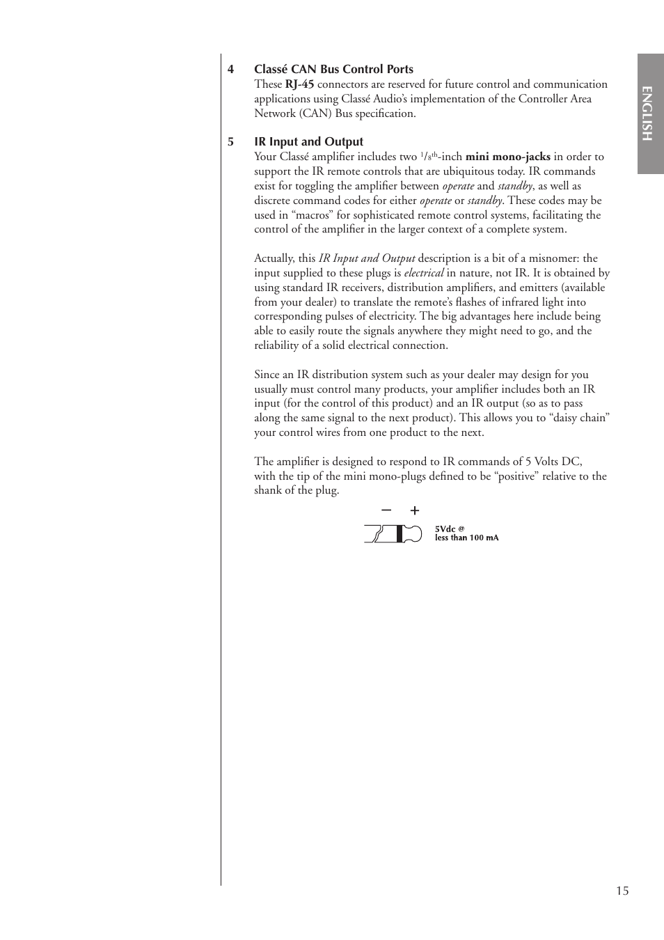 Classe Audio CA-3200 User Manual | Page 15 / 136
