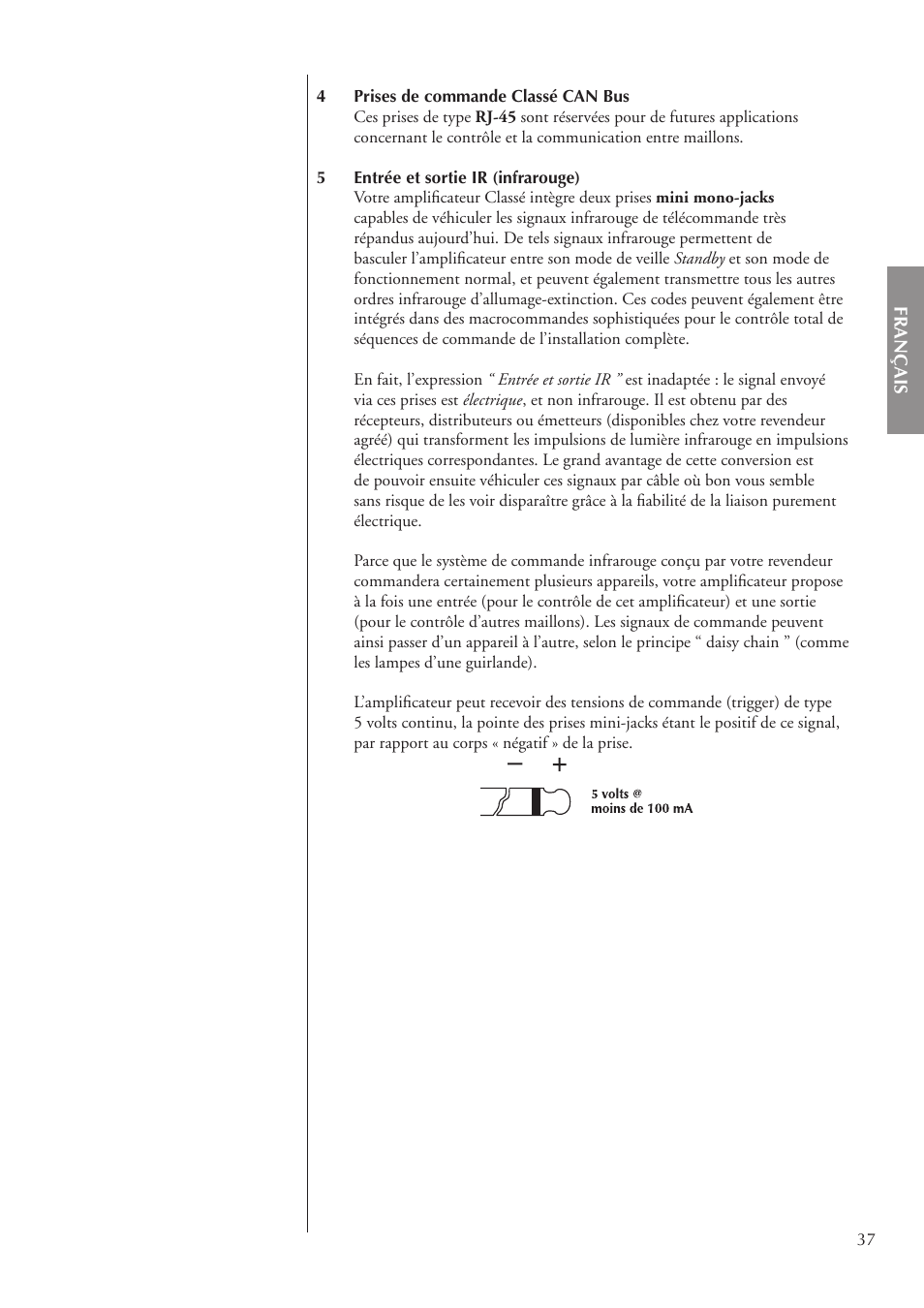 Classe Audio CA-3200 User Manual | Page 37 / 136
