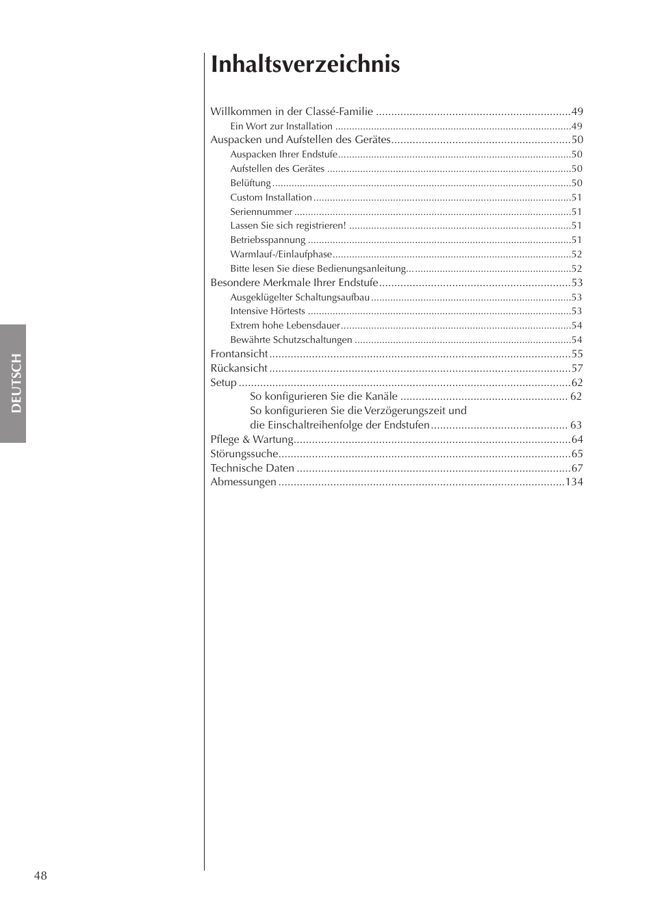 Classe Audio CA-3200 User Manual | Page 48 / 136