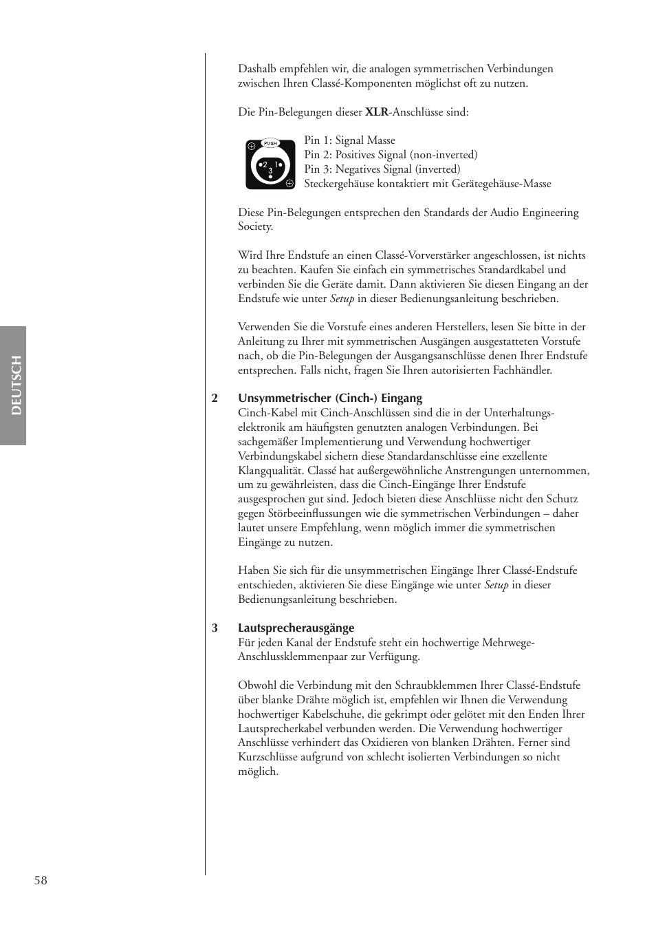 Classe Audio CA-3200 User Manual | Page 58 / 136