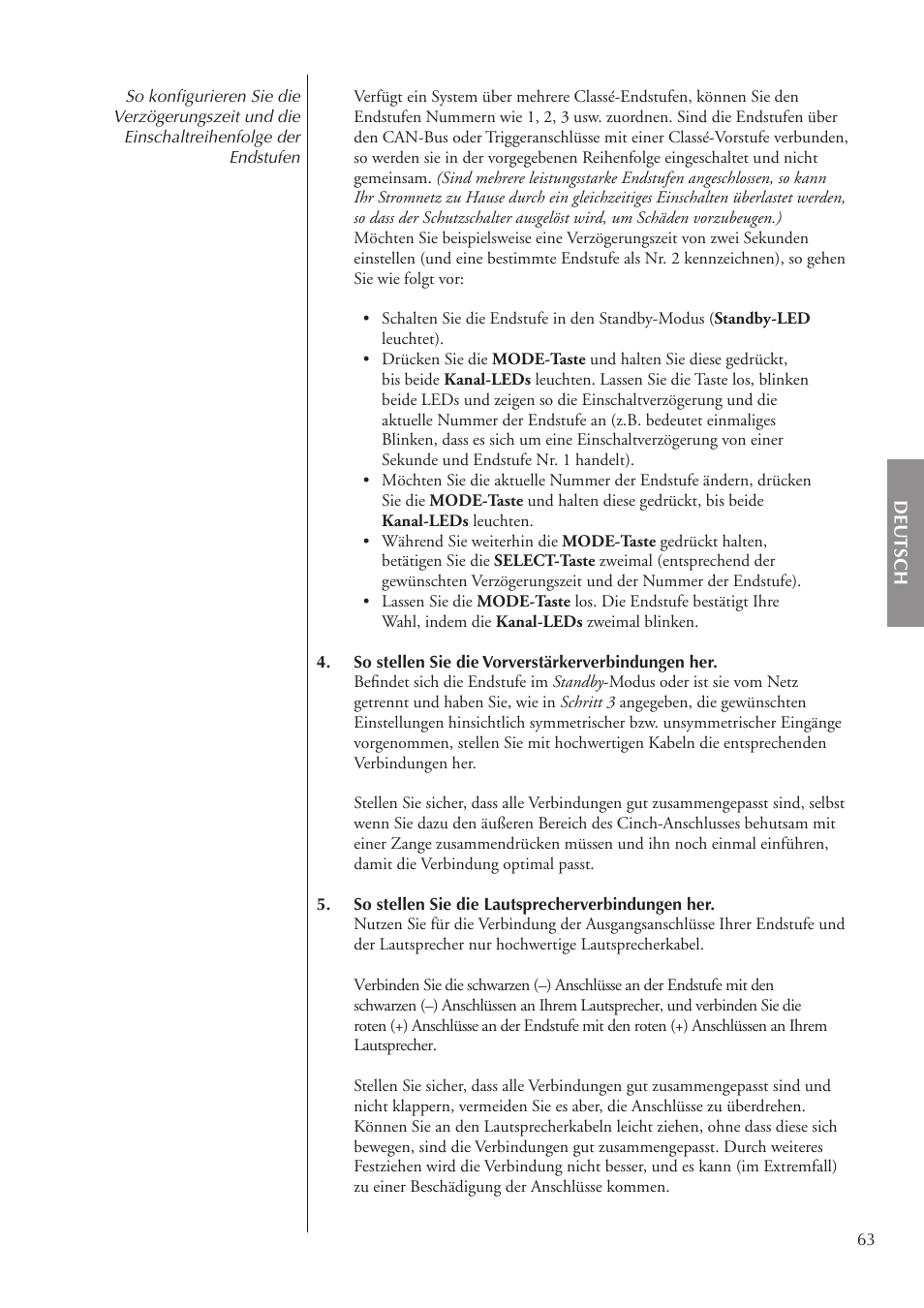 Classe Audio CA-3200 User Manual | Page 63 / 136