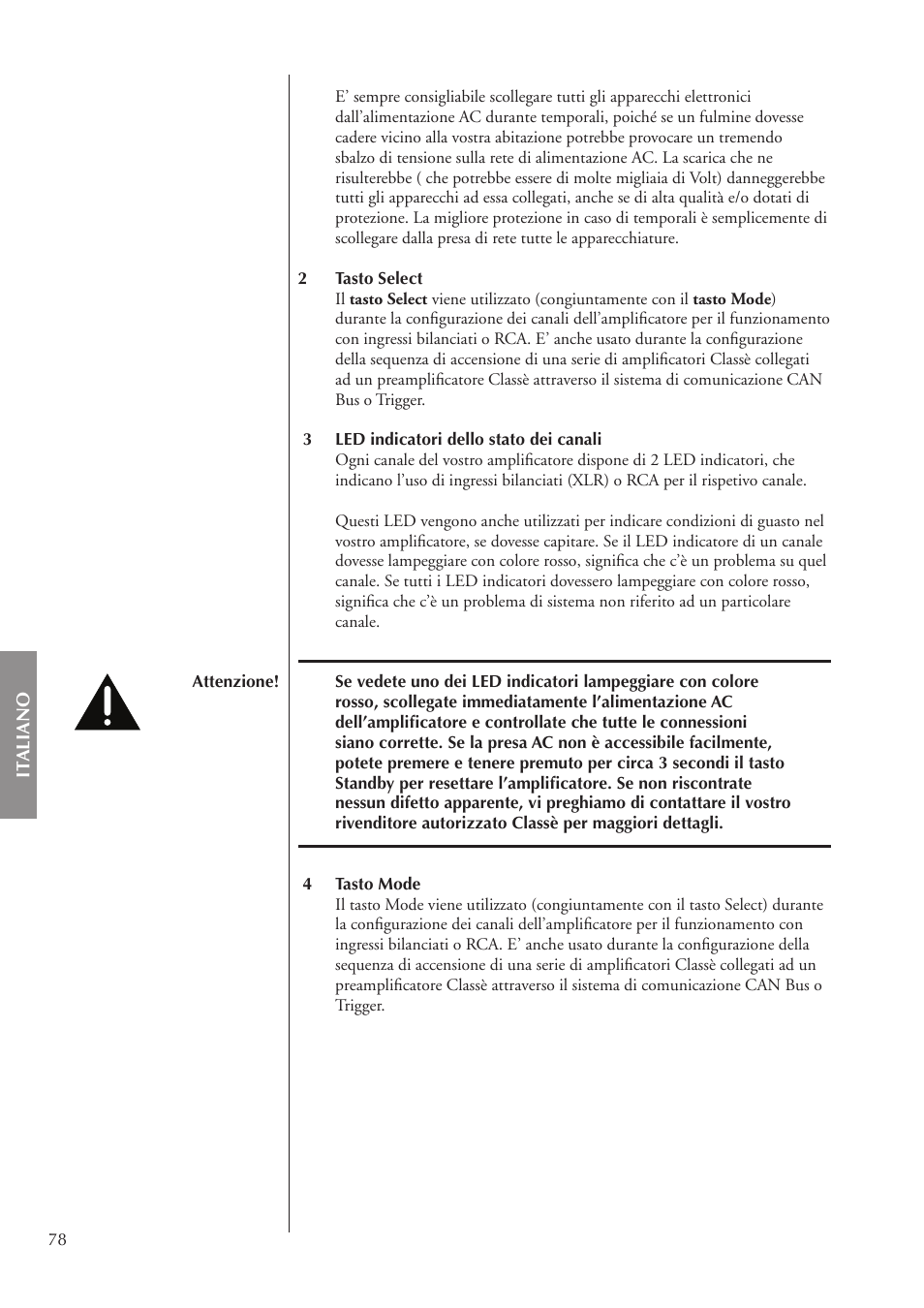 Classe Audio CA-3200 User Manual | Page 78 / 136