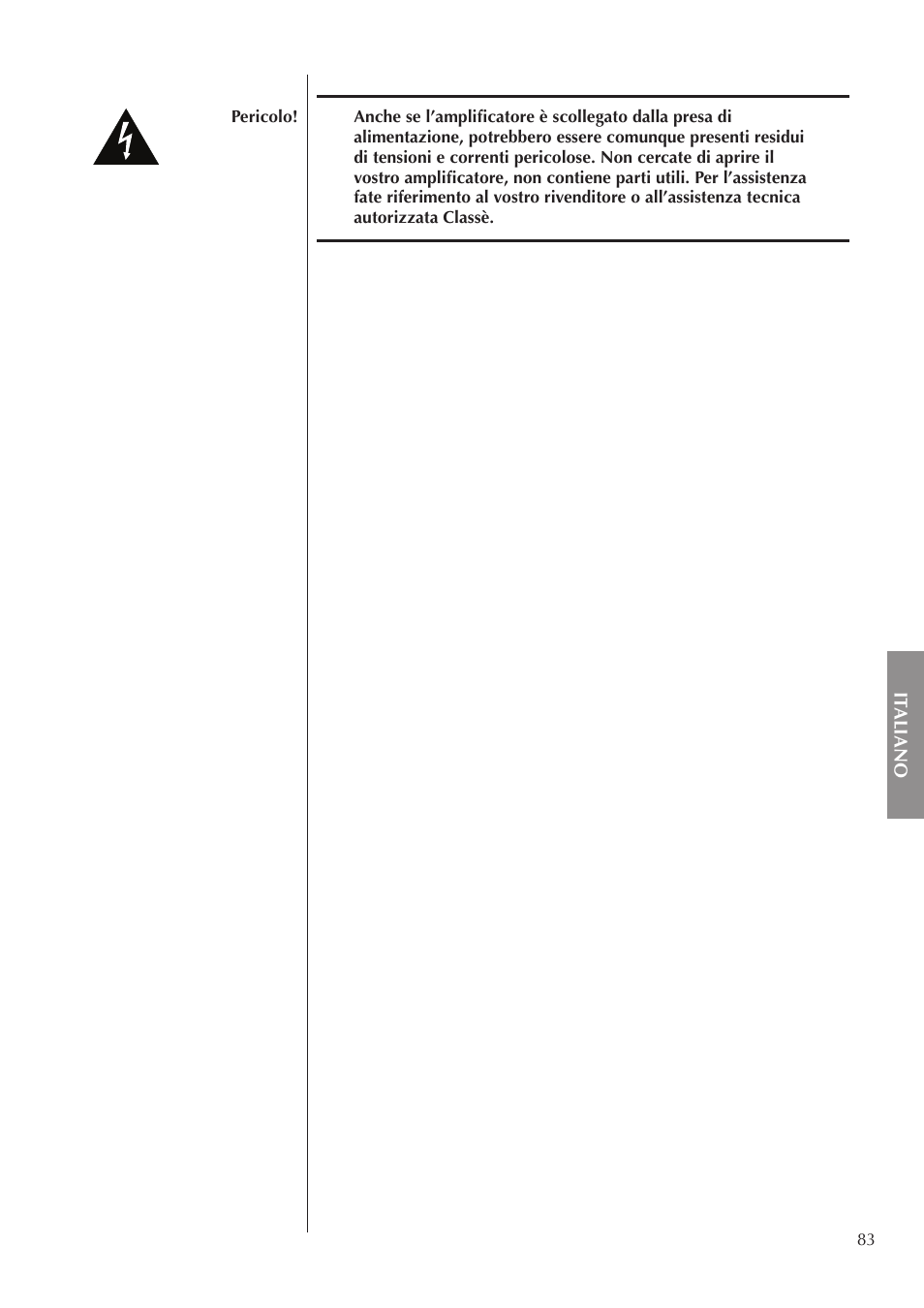 Classe Audio CA-3200 User Manual | Page 83 / 136