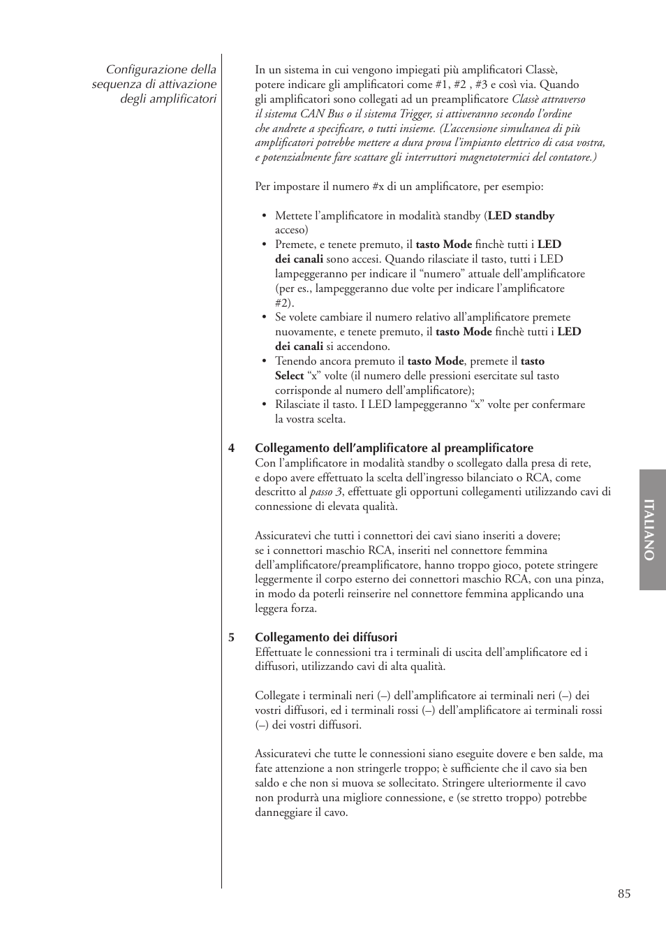 Classe Audio CA-3200 User Manual | Page 85 / 136