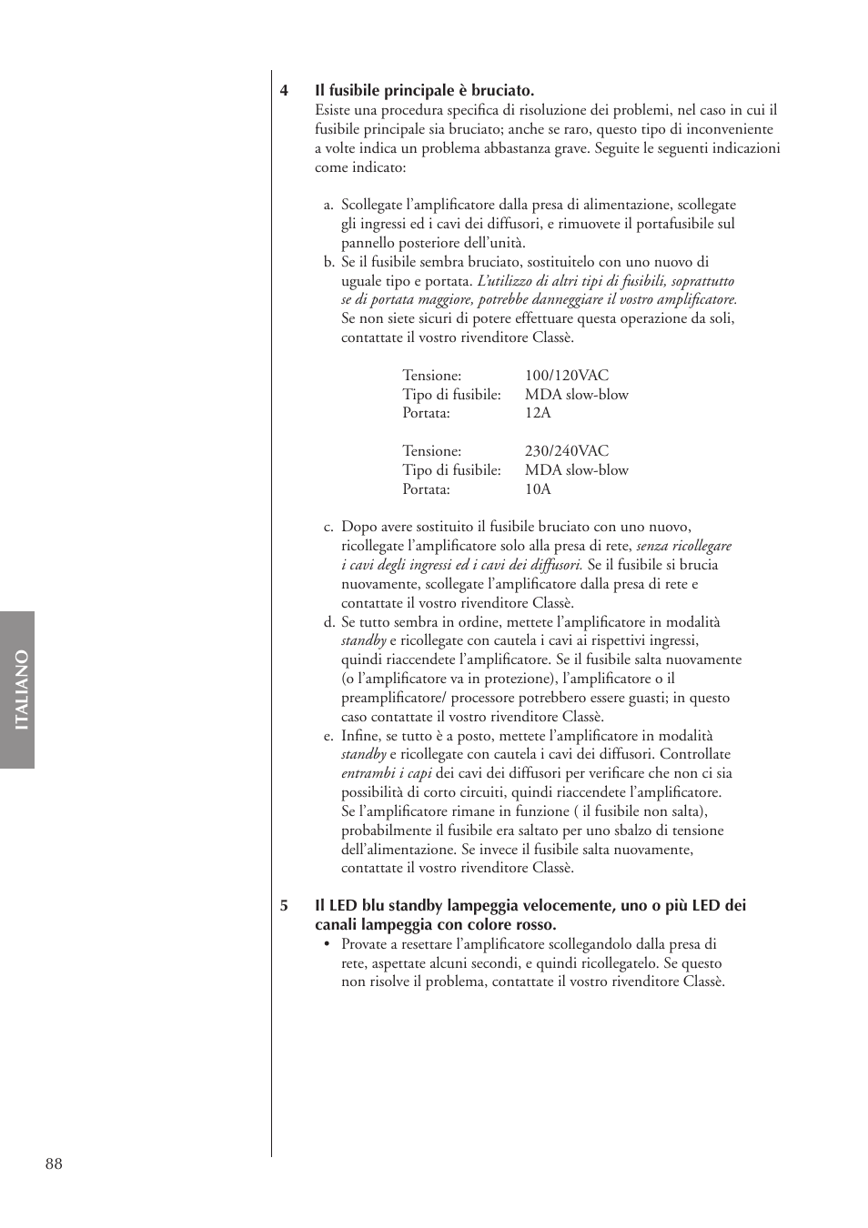 Classe Audio CA-3200 User Manual | Page 88 / 136