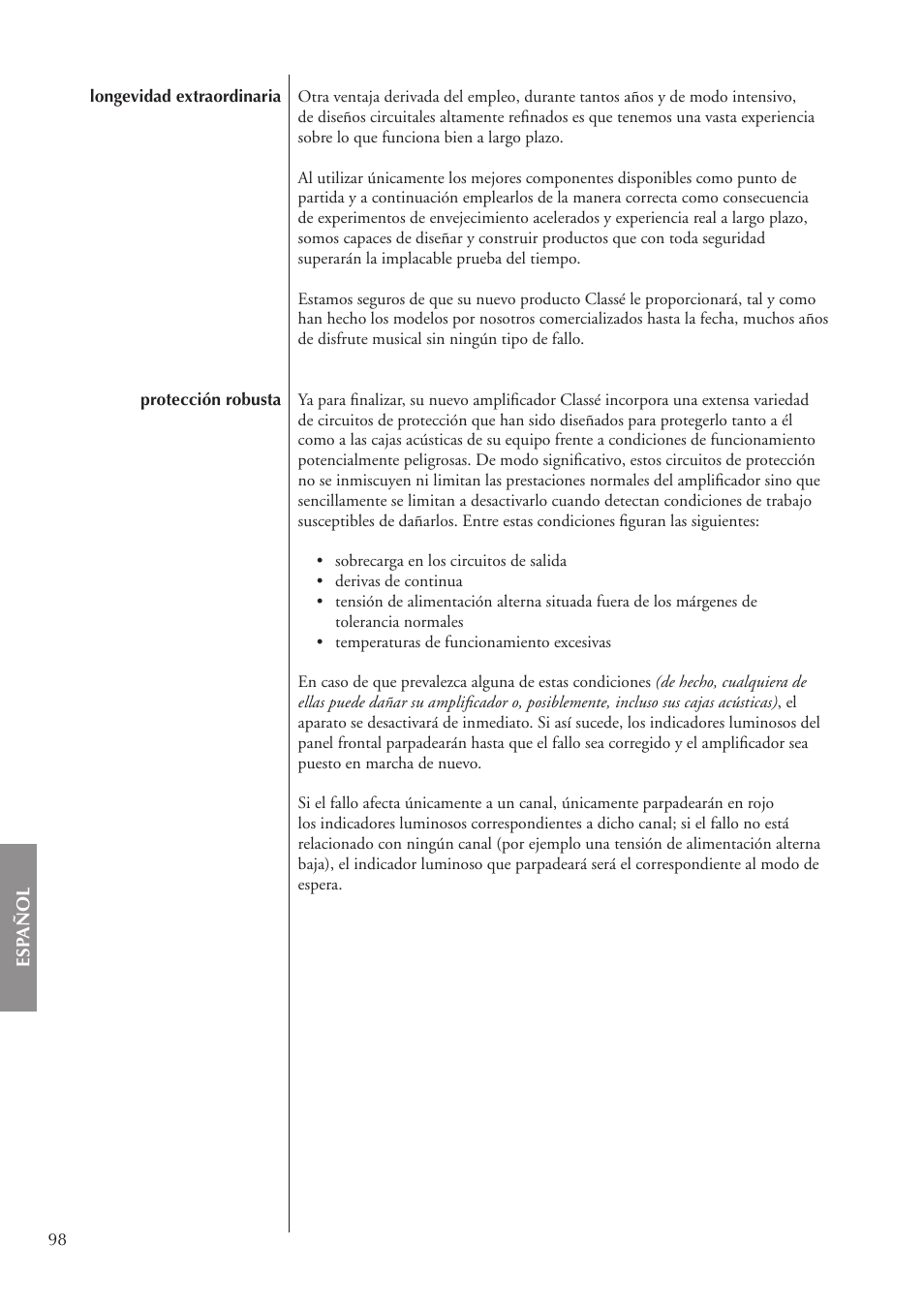 Classe Audio CA-3200 User Manual | Page 98 / 136