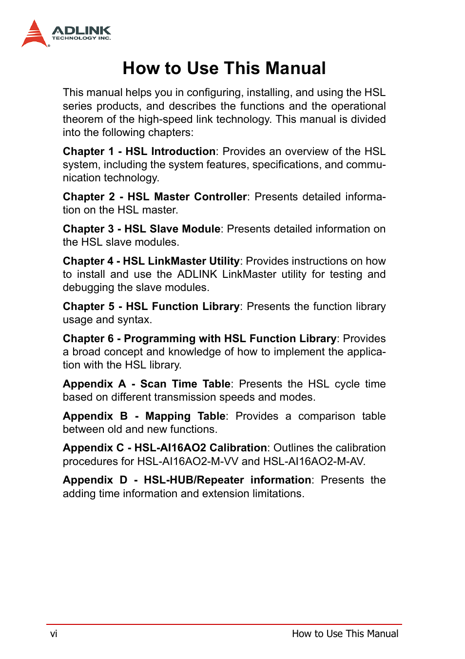 How to use this manual | ADLINK HSL-AI16AO2-M-VV/-AV User Manual | Page 10 / 137