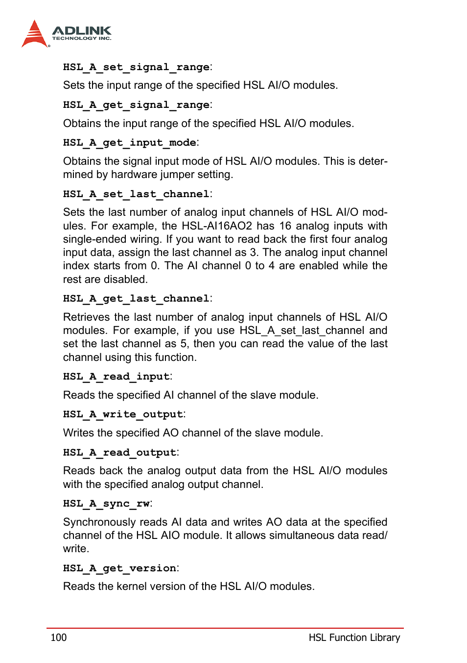 ADLINK HSL-AI16AO2-M-VV/-AV User Manual | Page 113 / 137