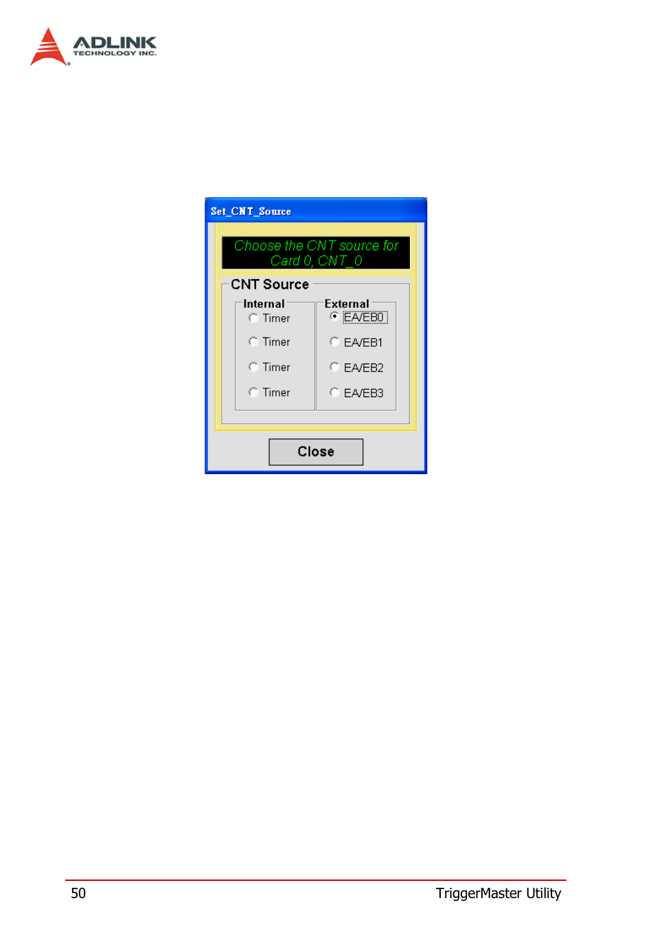 8 set_cnt_source form, Set_cnt_source form | ADLINK PCI-8124-C User Manual | Page 60 / 102