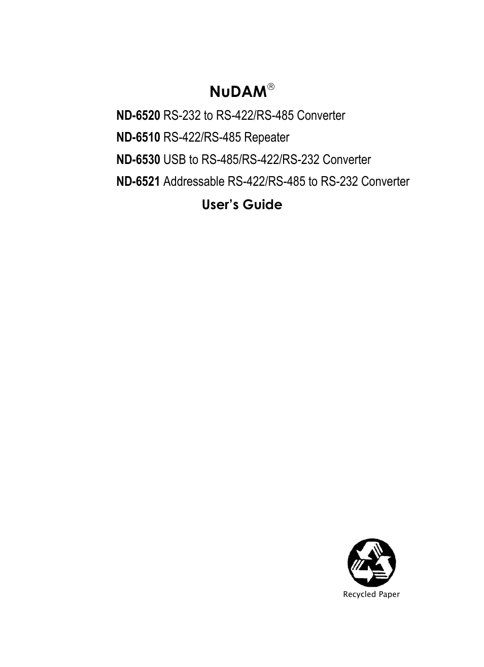 ADLINK ND-6510 User Manual | 95 pages