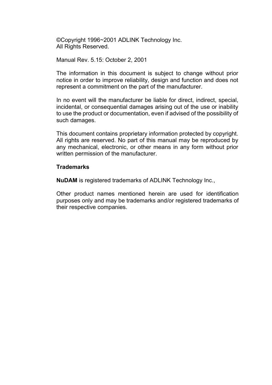 ADLINK ND-6013 User Manual | Page 3 / 108